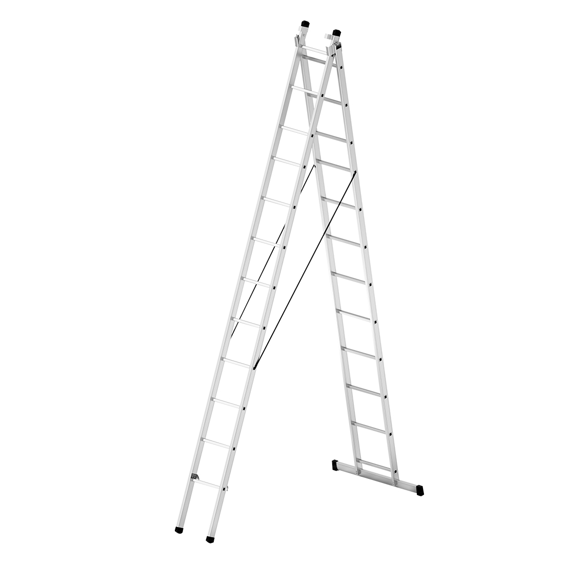 2x3,5 7 Metre A Tipi Sürgülü Alüminyum Merdiven