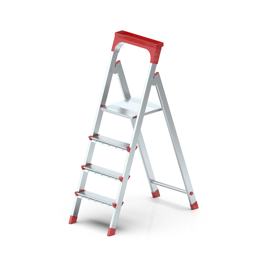 3+1 Galvanizli Profil Merdiven