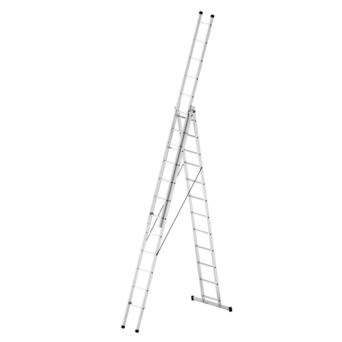3x3,5 10,5 Metre A Tipi Sürgülü Alüminyum Merdiven