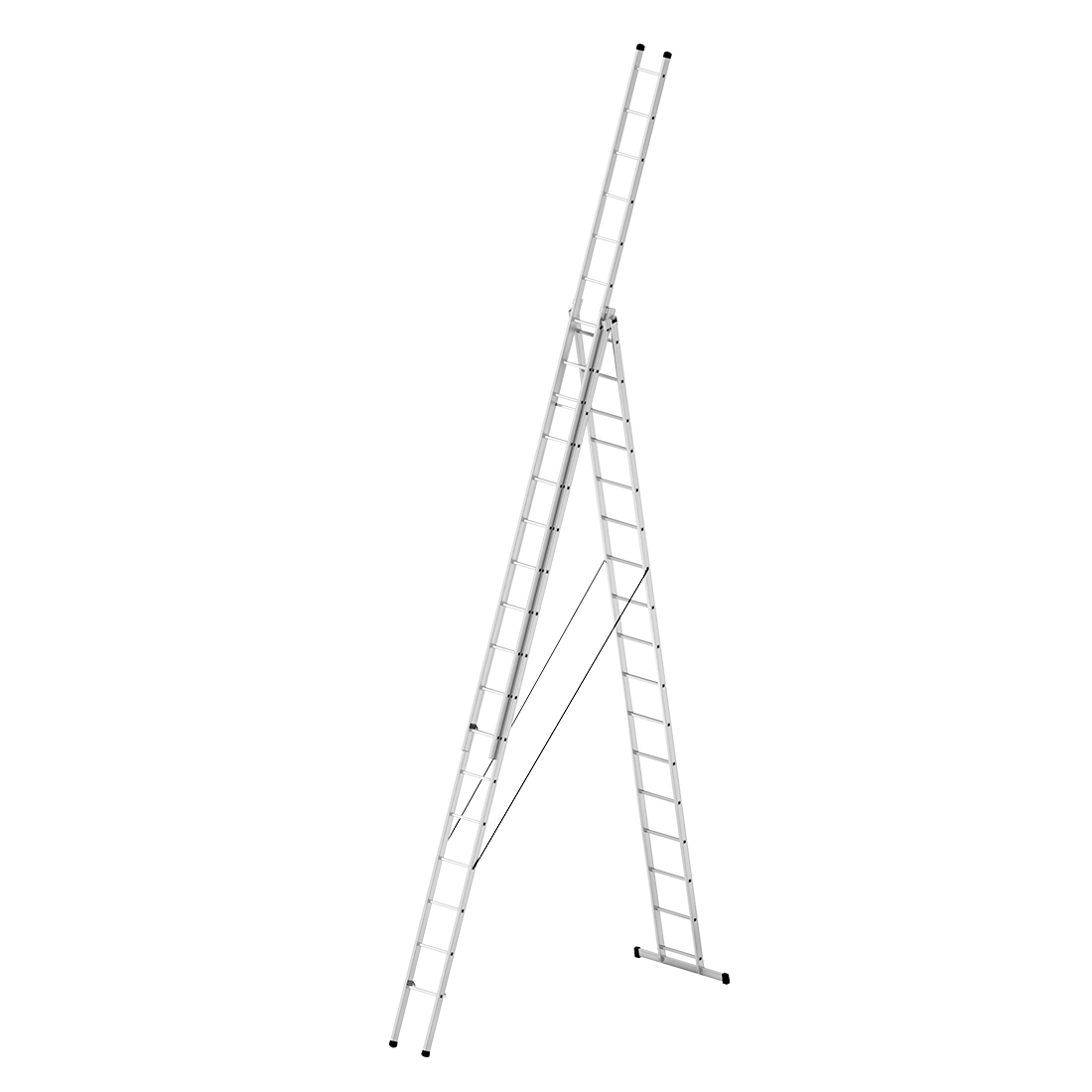 3x5 15 Metre A Tipi Sürgülü Alüminyum Merdiven