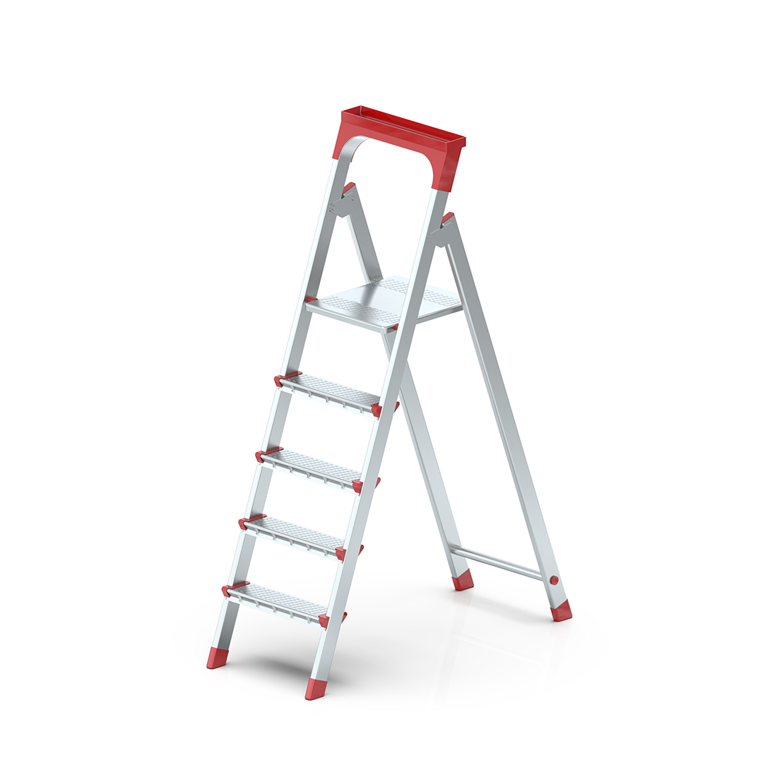 4+1 Galvanizli Profil Merdiven