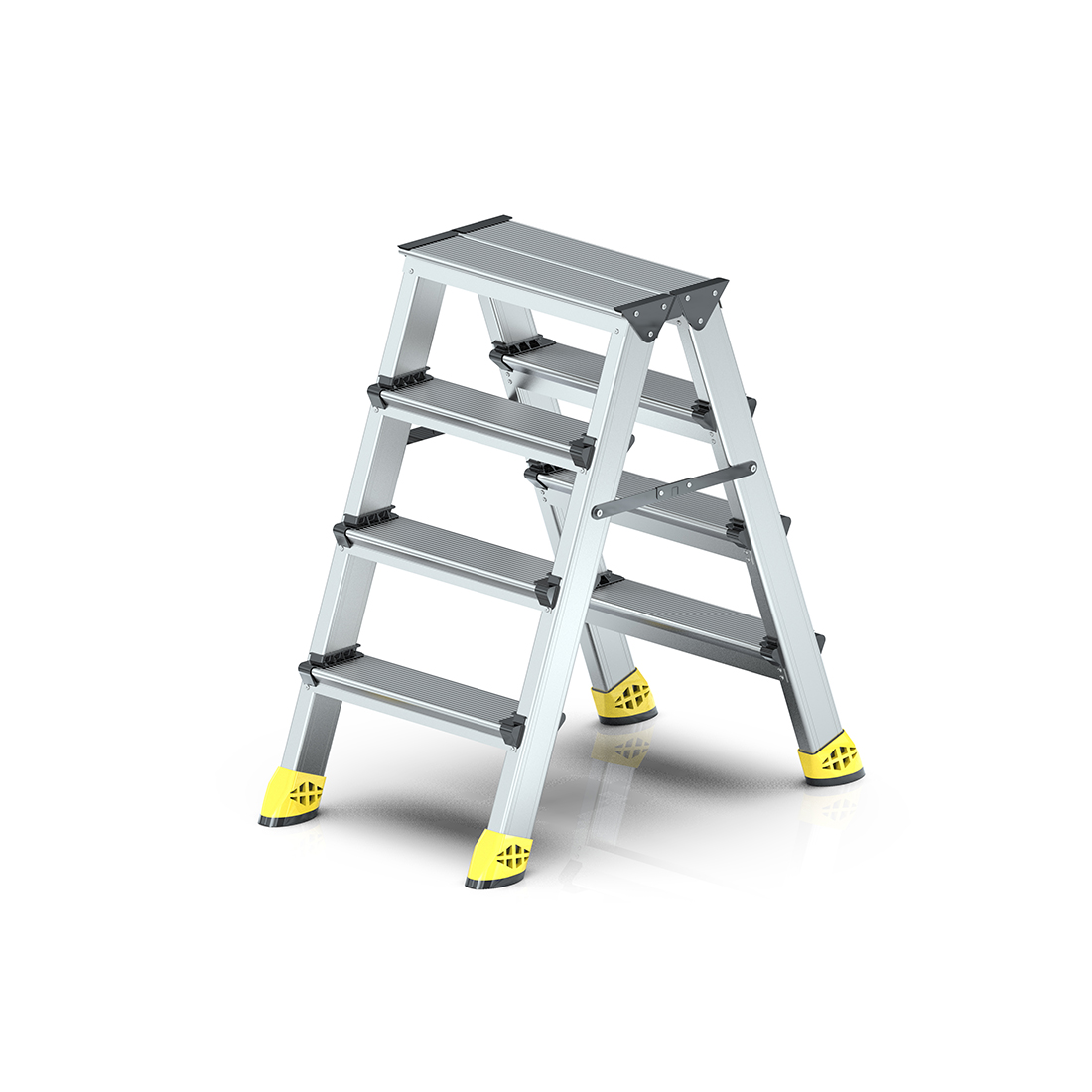 4+4 Çift Taraflı Alüminyum Merdiven