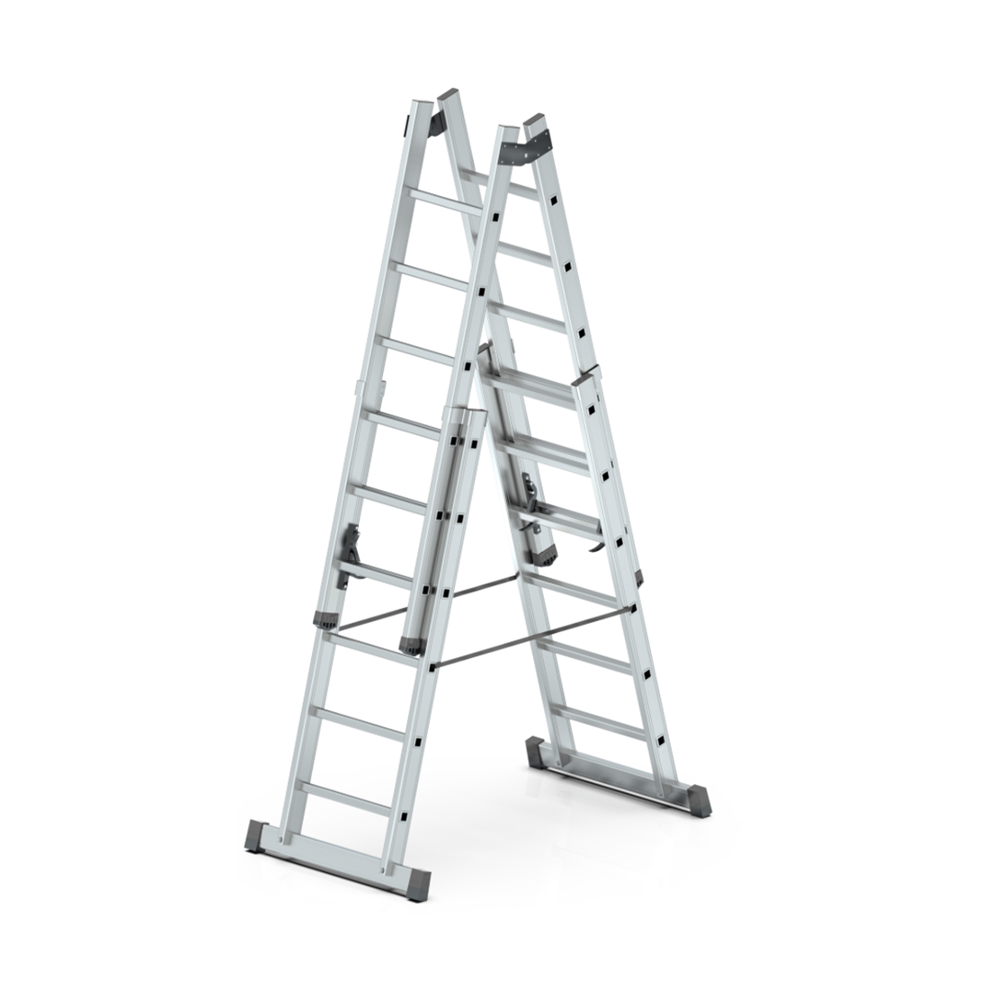 4x2 8 Metre Çift Sürgülü A Tipi  Endüstriyel Merdiven