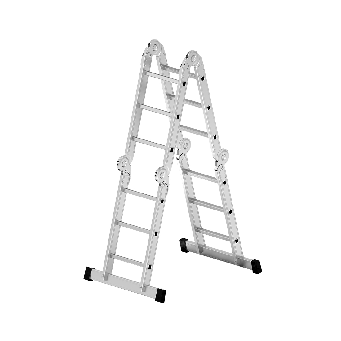 4x3 12 Basamaklı Çok Amaçlı Akrobat Merdiven