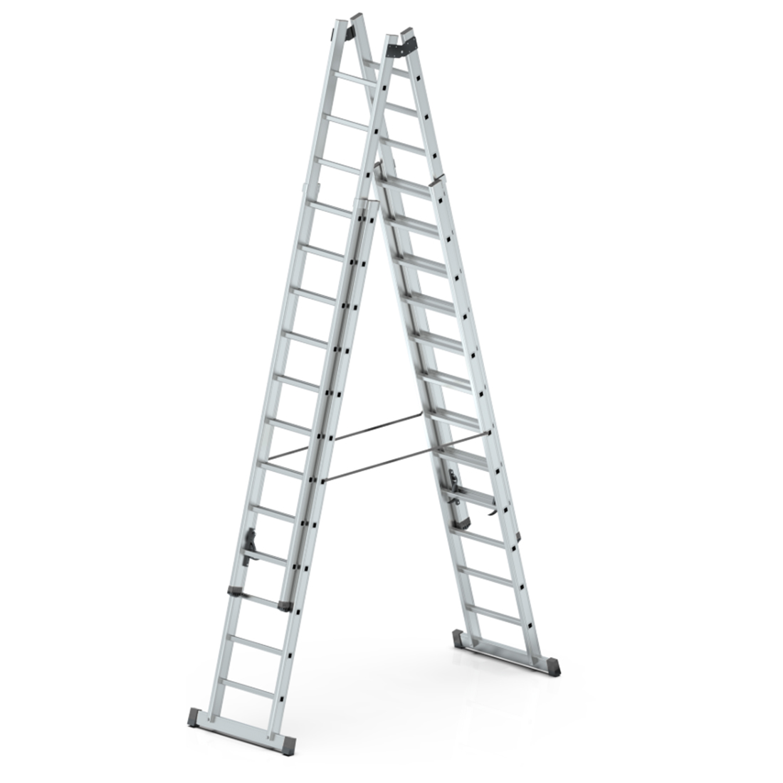 4x3,5 14 Metre Çift Sürgülü A Tipi Endüstriyel Merdiven