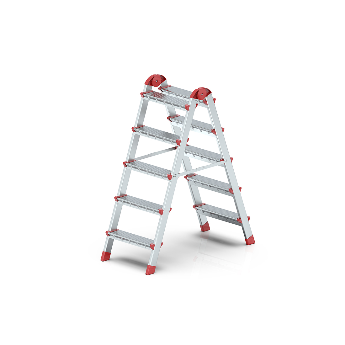 5+5 Çift Taraflı Metal Merdiven