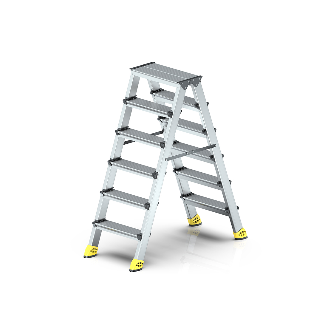 6+6 Çift Taraflı Alüminyum Merdiven