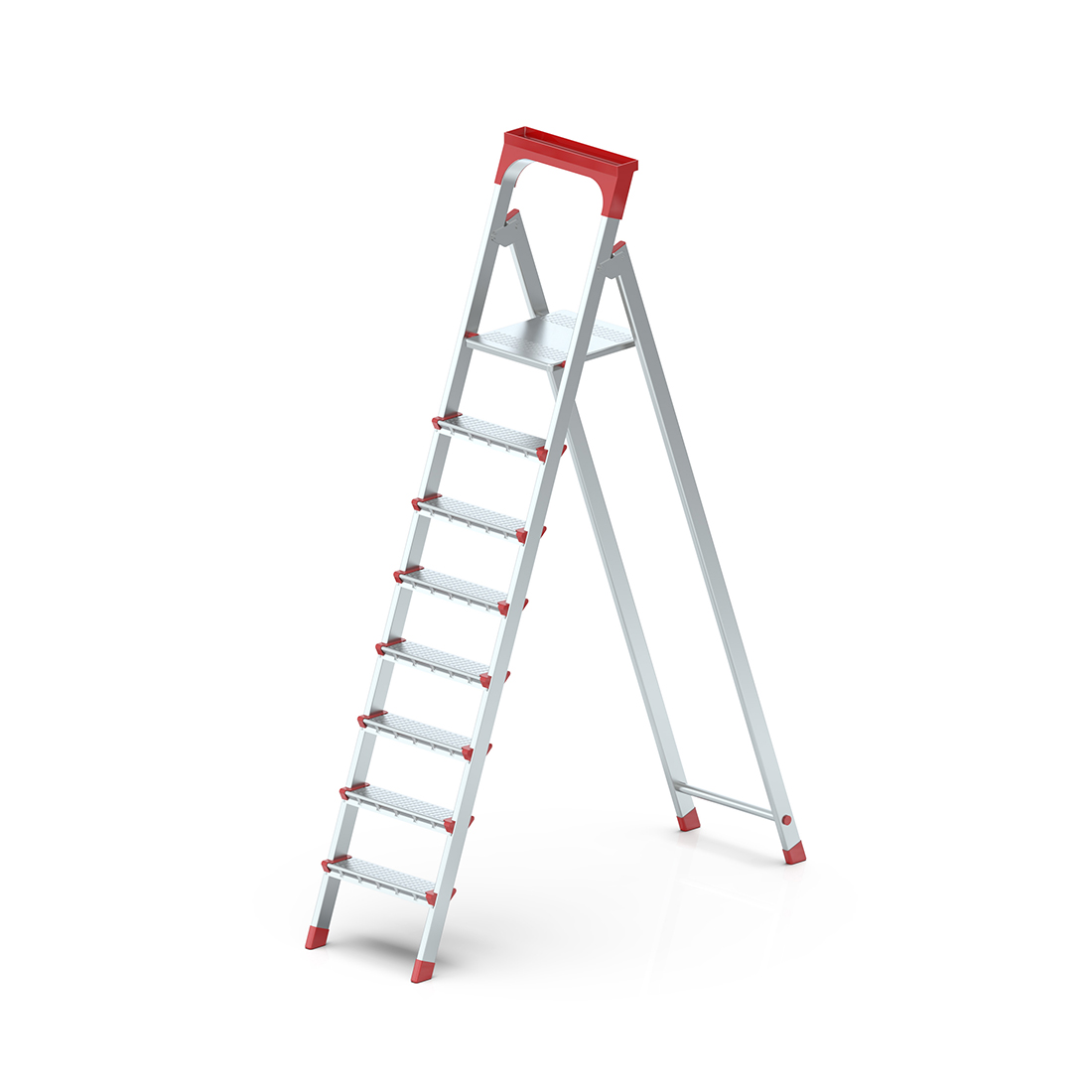 7+1 Galvanizli Profil Merdiven