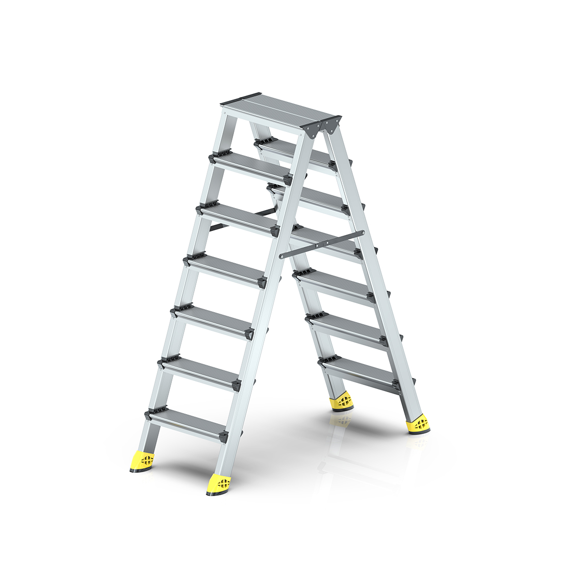 7+7 Çift Taraflı Alüminyum Merdiven